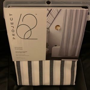 Project 62 (target) charcoal stripe shower curtain